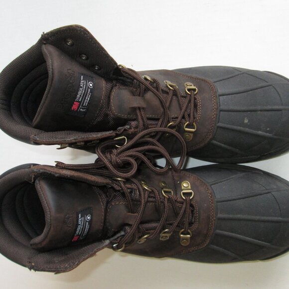Propet Mens Mid Boot M3789 Brown Size 12 Ankle Boots Waterproof Rubber Toe Lace main image 4